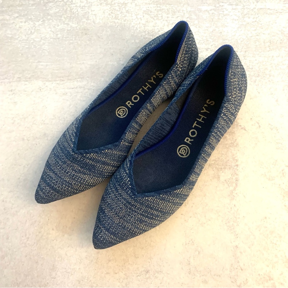 Rothy’s Knitted Pointy Toe Classic Flats